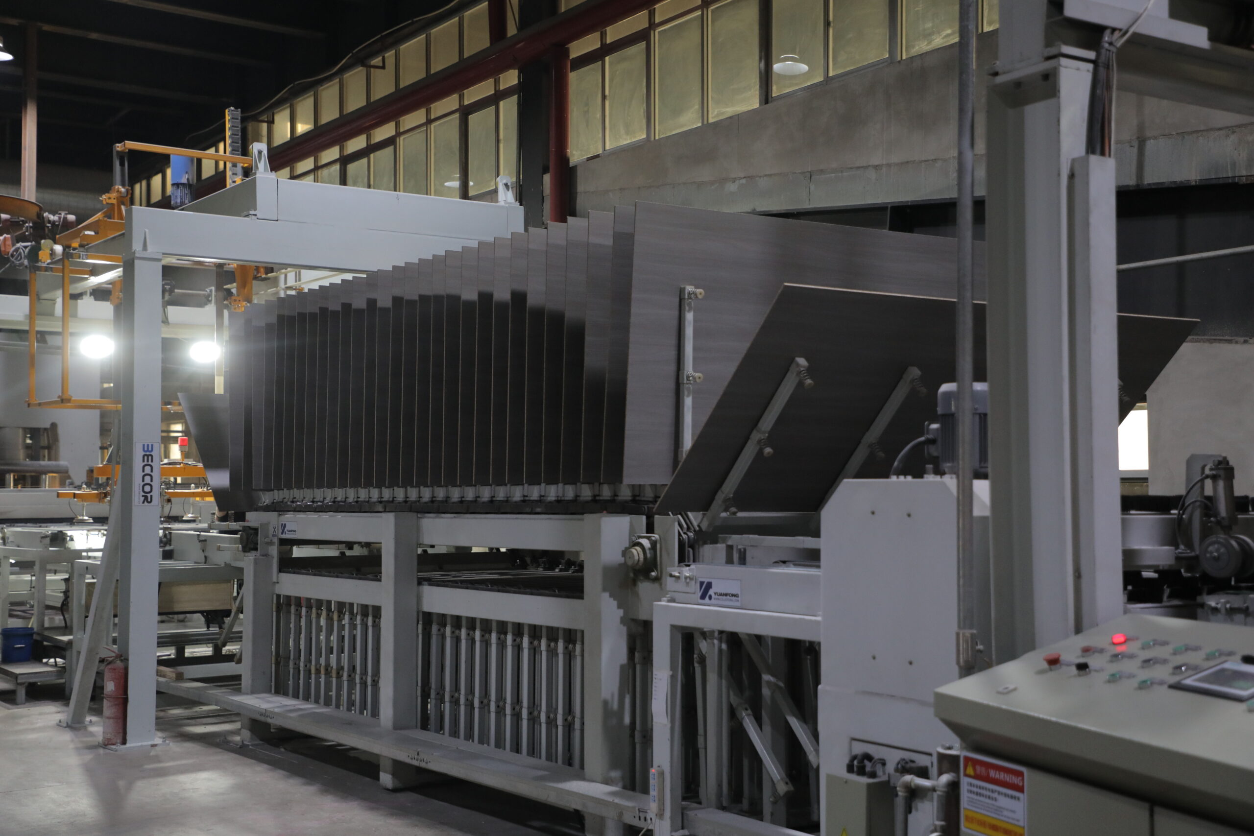 In-process drying boards